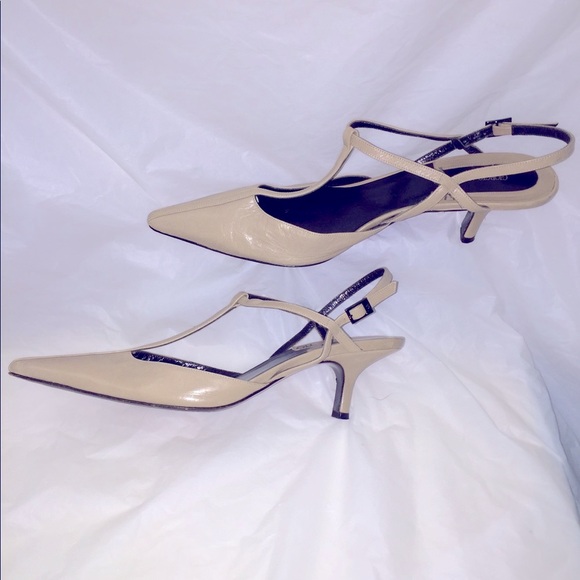 Giorgio Armani Leather Slingback’s - Picture 3 of 9